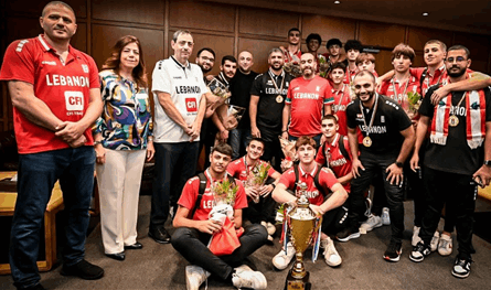 إستقبال حاشد.. عودة منتخب لبنان للناشئين بكرة السلة إلى بيروت