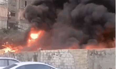 بالفيديو: حريق في الطريق الجديدة.. ومُناشدة