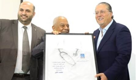 ناصر الدين دشن وشقير وحدة غسيل الكلى بعد إعادة تأهيلها في مستشفى رفيق الحريري