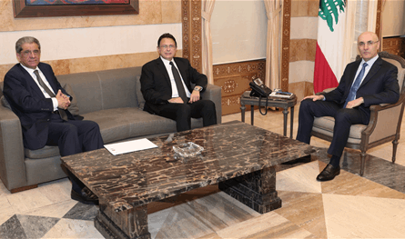 الحجار بحث مع الخازن ورئيس بلدية ذوق مصبح مسألة الأمن في المعاملتين والشارع البحري