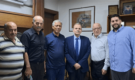 البزري عرض مع وفد اتحاد نقابات عمال فلسطين قضايا حياتية ومعيشية
