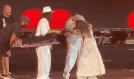 بعد راغب علامة.. معجبة تقتحم مسرح تامر حسني وهذا ما حصل (فيديو)