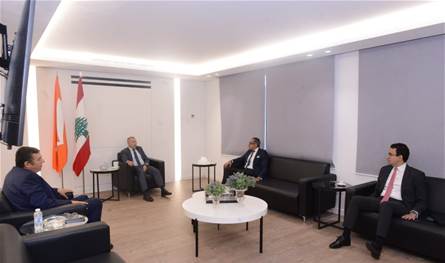 باسيل التقى السفير المصري
