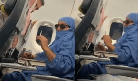 في الجو.. راكبة حاولت إشعال الطائرة وفيديو يوثّق فعلتها