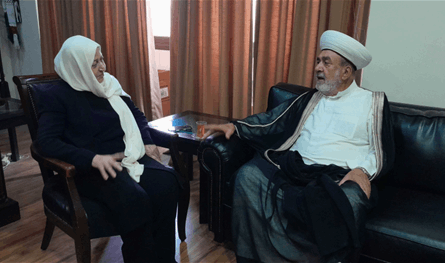 بهية الحريري زارت المفتي سوسان في دار الإفتاء بصيدا