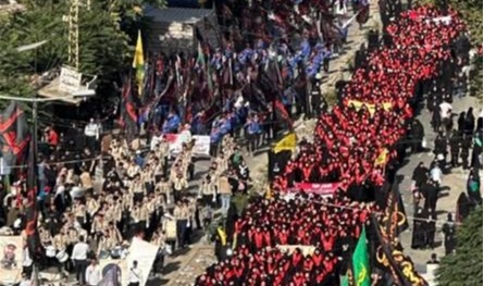بعلبك تحيي أربعينية الإمام الحسين بمشاركة آلاف المؤمنين 