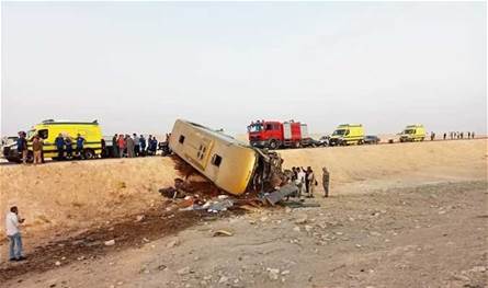 عشرات الجرحى في حادث سير في مصر