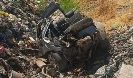 بالصور حادث سير مروّع على طريق المرج... وسقوط جرحى