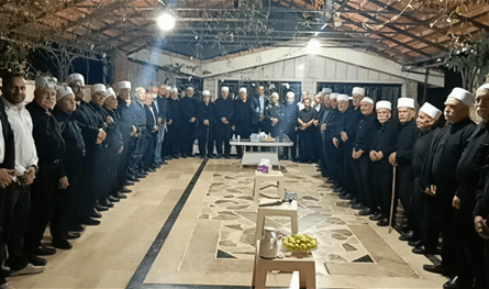 مشايخ وفاعليات راشيا ينددون بالفتنة ويؤكدون دعمهم لوليد جنبلاط