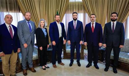 في العاصمة السورية.. الشرع يستضيف وفداً أميركياً من الكونغرس