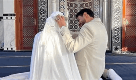 في بلد عربي.. جلسة تصوير زفاف داخل مسجد تُثير جدلاً واسعاً (صور)