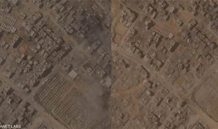قبيل &quot;العملية الإسرائيلية&quot;.. هذا ما كشفته صور فضائية عما يحدث في غزة
