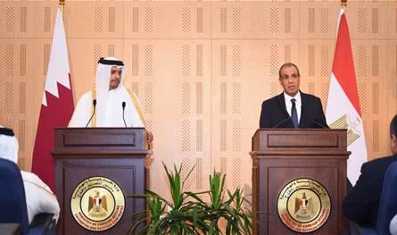lصر و قطر تعلنان التزامهما بالتوصل إلى حل لأزمة غزة