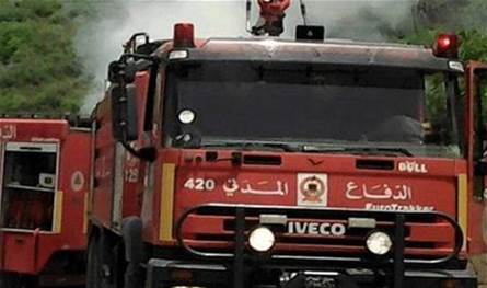 الدفاع المدني يخمد حرائق اندلعت جراء غارات إسرائيلية في الجنوب