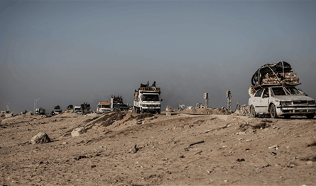 &quot;الرحيل أو الموت&quot;.. نزوح جديد يضرب قلب مدينة غزة
