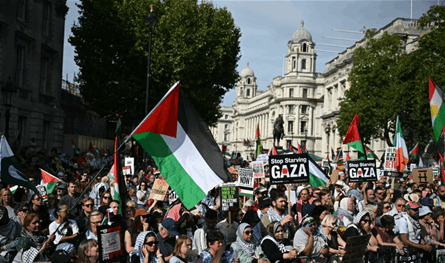 المسيرة الثلاثون لفلسطين… أضخم حشد في شوارع لندن منذ عقود