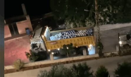 &quot;شاحنة مخدرات&quot; في بلدة لبنانية.. شاهدوا الفيديو