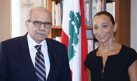 سلام استقبل المندوبة الدائمة للبنان لدى اليونسكو 