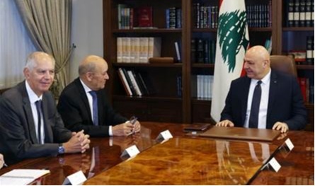الرئيس عون التقى لودريان في بعبدا