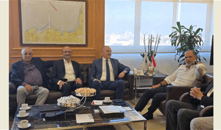 عبدالله ووفد من بلديتي شحيم وبرجا زاروا وزير الأشغال.. هذا ما تم عرضه