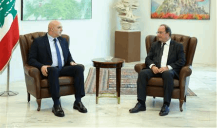 عون استقبل هولاند: العلاقات بين لبنان وفرنسا تاريخية