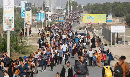 كم عدد المدنيين الذين فروا من غزة بعد التصعيد الأخير؟