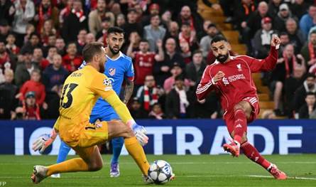 صلاح يتألق في دوري الابطال وفان دايك يقتل أحلام أتلتيكو