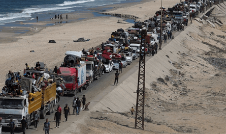 في خلال يومين.. أكثر من 40 ألف نازح في غزة 
