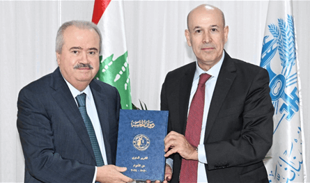 جابر تسلم تقرير ديوان المحاسبة من 2020 الى 2024