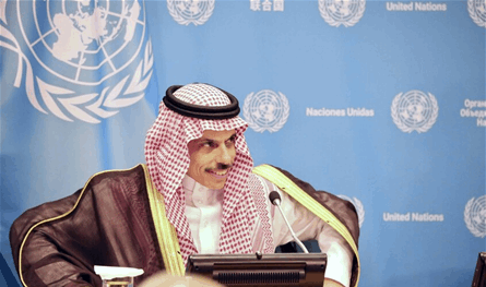 بن فرحان: السعودية تحمل رسالة السلم والعدل وتؤكد أولوية القضية الفلسطينية
