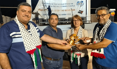في قبرص.. الوفد العمالي يكرّم الأمينة العامة للنقابات هناك