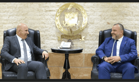 لقاء بين عبد المسيح وخريش بحث في سبل دعم عناصر الدفاع المدني