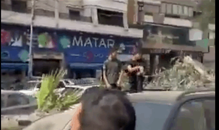 شجرة عملاقة سقطت على سيارات في الضاحية.. وفيديو يوثّق المشهد