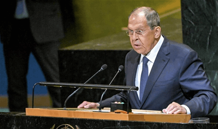 لافروف من الأمم المتحدة: إعادة فرض العقوبات على إيران &quot;غير قانوني&quot;