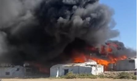 حريق كبير في مخيّم للنازحين السوريين في برالياس