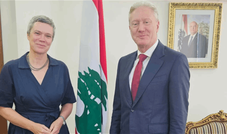 رجي بحث مع سفيرة الاتحاد الأوروبي في عودة النازحين السوريين الى بلدهم 
