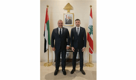 أديب عبد المسيح يزور سفير لبنان في الإمارات