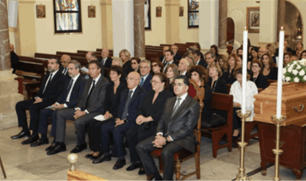 في الجميزة.. إقامة صلاة الجناز لراحة نفس شقيقة الوزيرة السابقة نايلة معوض