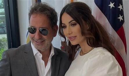 كانت ملكة جمال سوريا.. فنان لبناني شهير يتزوج للمرة الثانية في كاليفورنيا (صور)