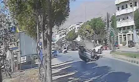 فيديو مروع.. شاهدوا الحادث الذي أودى أمس بحياة رئيس بلدية سعدنايل السابق 