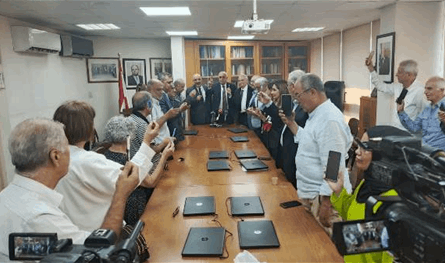 وقفة تضامنية لنقابة الصحافيين مع الإعلام الفلسطيني ضد الاعتداءات الإسرائيلية