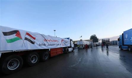 بعد وقف إطلاق النار.. مصر ترسل مساعدات جديدة إلى غزة