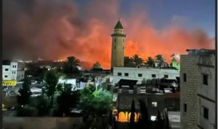 بالفيديو: اللحظات الأولى للعدوان الإسرائيلي على المصيلح