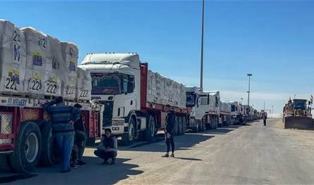 6000 شاحنة تنتظر على أبواب غزة.. هذا ما أعلنته الاونروا