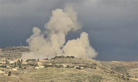 الجيش الإسرائيلي ينفذ تفجيرا كبيرا في حي الكساير في ميس الجبل
