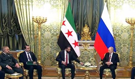 الشرع مازح بوتين... شاهدوا بالفيديو ماذا قال له