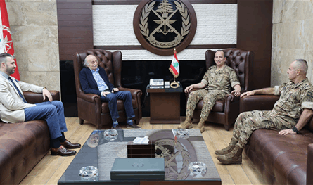جنبلاط يزور هيكل.. والنقاش في الأوضاع العامة