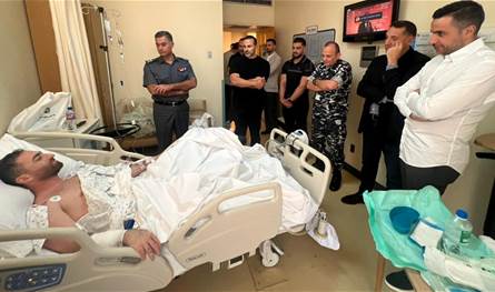 اللواء عبد الله يزور جريحَي استقصاء جبل لبنان ويشيد بشجاعتهما