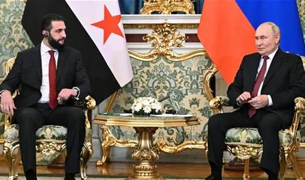 بوتين والشرع.. مباحثات حول إعادة الإعمار والتعاون الاقتصادي والثقافي
