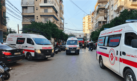 بالصور.. حريق بالقرب من دار للعجزة في طرابلس